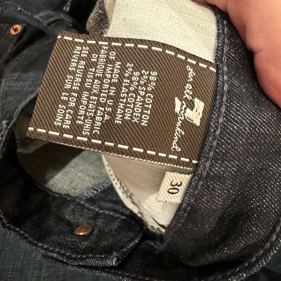 7 for all mankind  Dojo Flare Leg Jeans - Blue, 30 - Picture 7 of 7